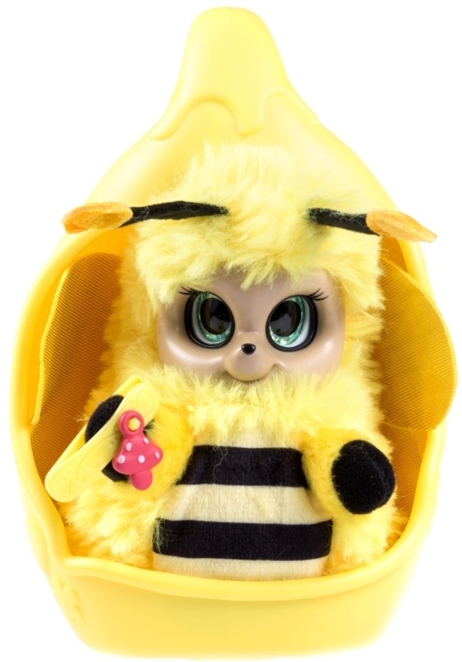 Мягкая игрушка из серии Bush baby world – пчелка Бри со спальным коконом, заколкой и шармом, 20 см, шевелит усиками, вращает глазками  